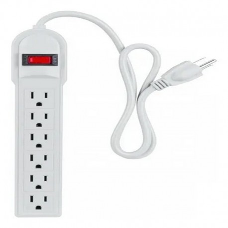 REGLETA LUZ 6 PUERTOS