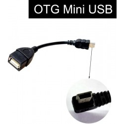 Cable Adaptador OTG V3 USB Hembra a Mini USB