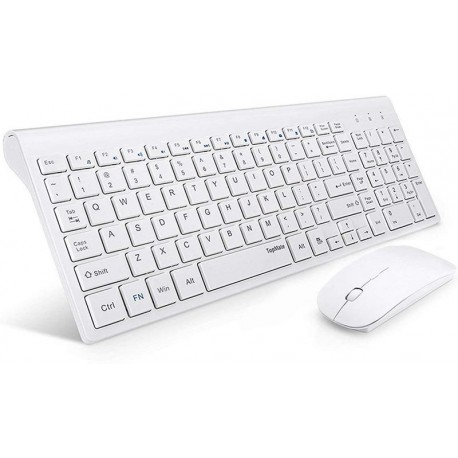 COMBO TECLADO Y MOUSE BLANCO GKM520