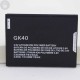BATERIA GK40 MOT1609BAT GK40 G4 Play XT1766 XT1607 XT1609 XT1600 2800mah