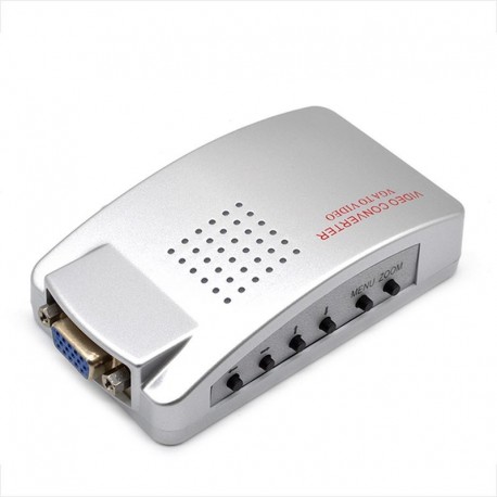 CAJA CONVERTIDORA VGA A S-VIDEO Y RCA