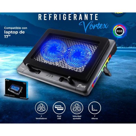 BASE REFRIGERANTE 2 VENTILADORES JR 019